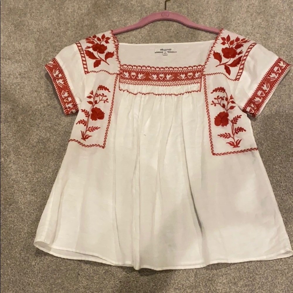 Madewell Embroidered Top